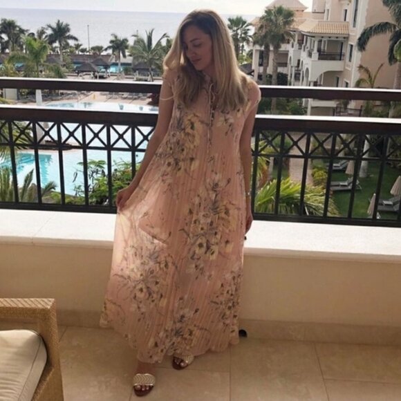 NEW H&M Conscious All Season Stunning Long Pleated Dress Size 2 - Picture 9 of 12